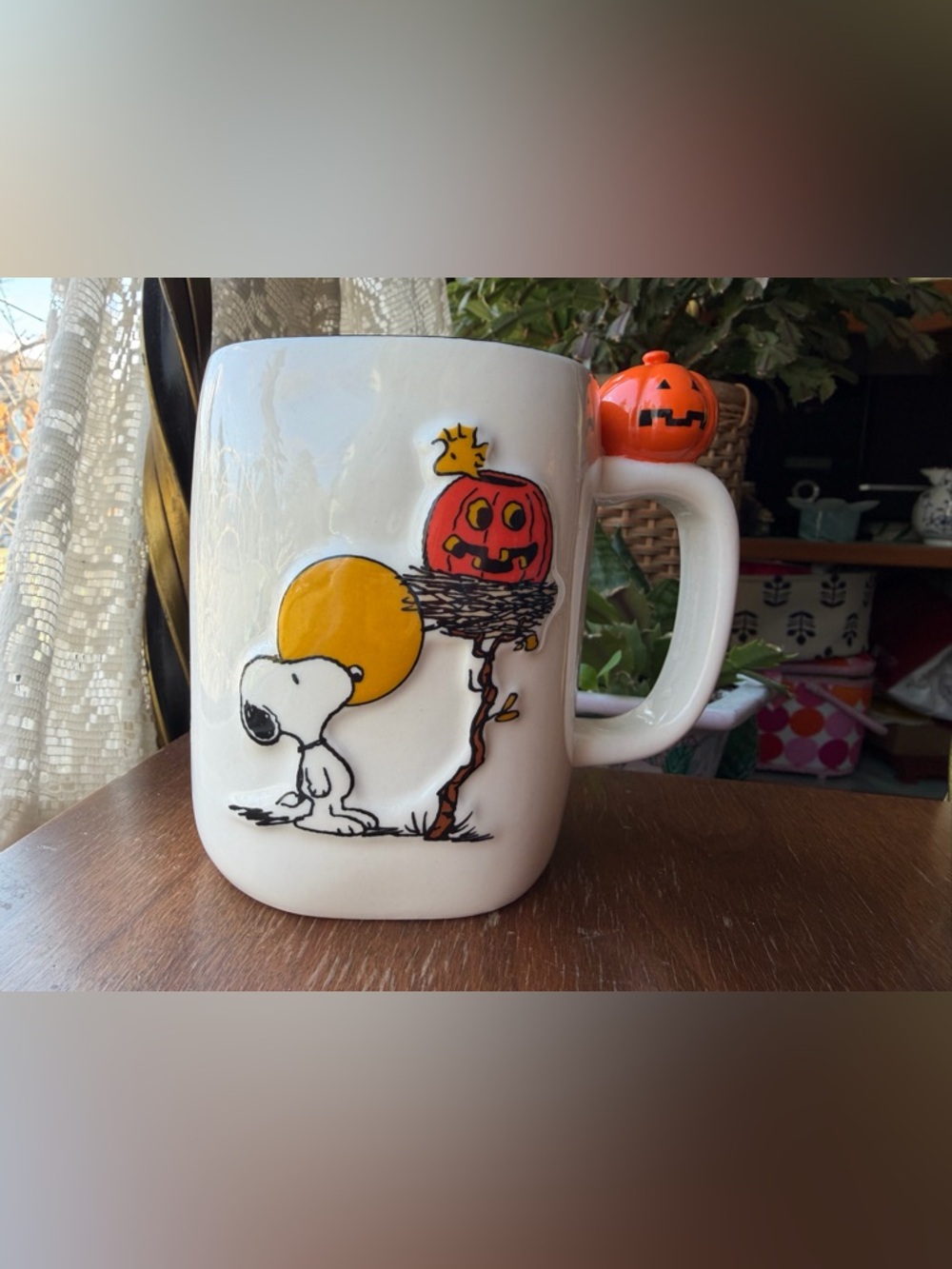 Rae Dunn peanuts spooky season mug